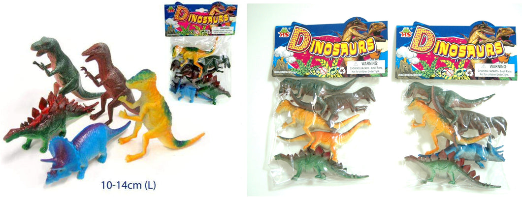 5 Pcs Plastic Animals - DINOSAURS