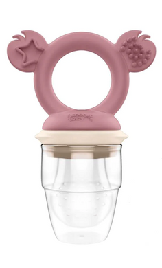 Cherub Baby Silicone Fresh Food Feeder - Dusty rose/Sand