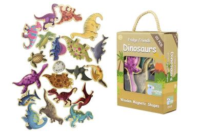 Koala Dream - 20 Pcs Wooden Magnetic Dinosaurs