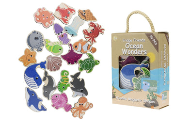 Koala Dream - 20 Pcs Wooden Magnetic Sea Creatures Ocean Wonders