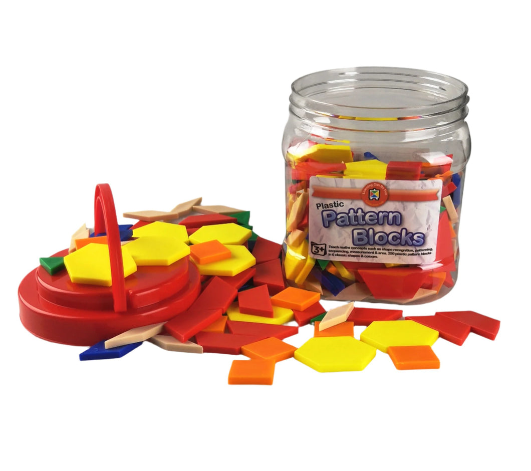 Learning Can Be Fun 250pcs Plastic Pattern Block