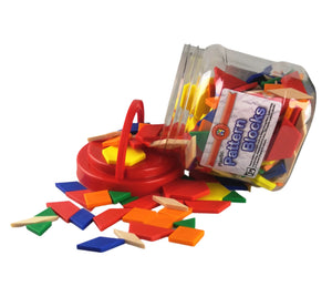 Learning Can Be Fun 250pcs Plastic Pattern Block