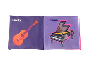 Musical Instruments Crinkle Cloth Book