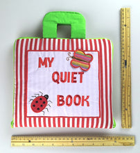 My Quiet Activity Cloth Book - Stripe Red (V2)