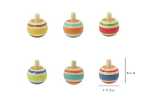 Kaper Kidz - Flip Over Wooden Spinning top (NG23801-1)