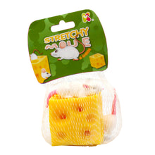 Stretchy Cheese Block with 2 Mice