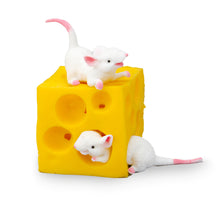 Stretchy Cheese Block with 2 Mice