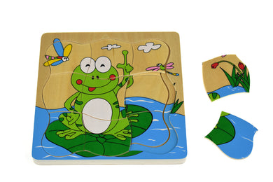 Kaper Kidz - Wooden Frog 4 layers puzzle