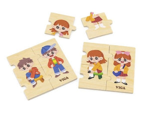 Viga - Getting Dressed Sequence Puzzle Set