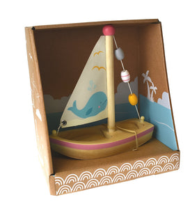 Wooden Toy Sail Boat (Large)