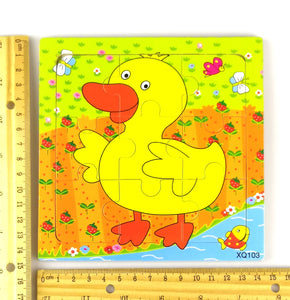 9 Pcs Wooden Duck Jigsaw Puzzle (XQ103)